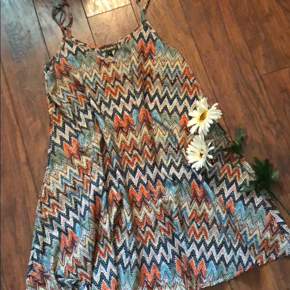 Color-print mini dress/tunic